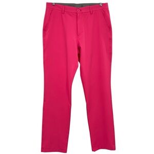 Hreski Men’s Pink Performance Golf Pants Size 34